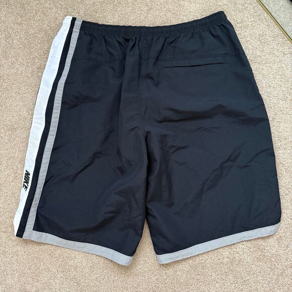 Mens Vintage Nike Swim Trunks Black Drawstring Mesh Lining Board Shorts XXL NWT - Picture 4 of 12
